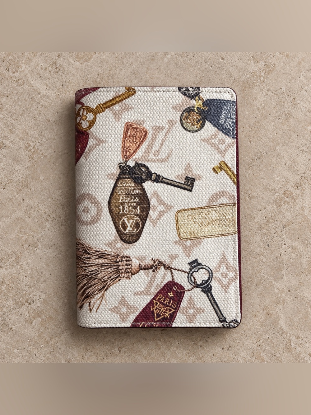 Louis Vuitton M29464 Flight Mode Monogram Dune Passport Cover Box Dust Bag